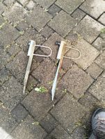 2er Set Sonnenschirmfuss Einschlagbodenanker f. Garten & ...