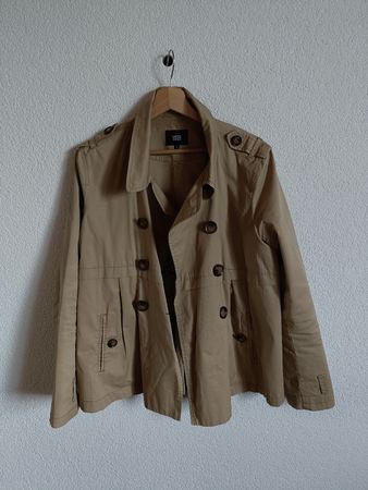 Veste trench YES NO beige - Taille L 