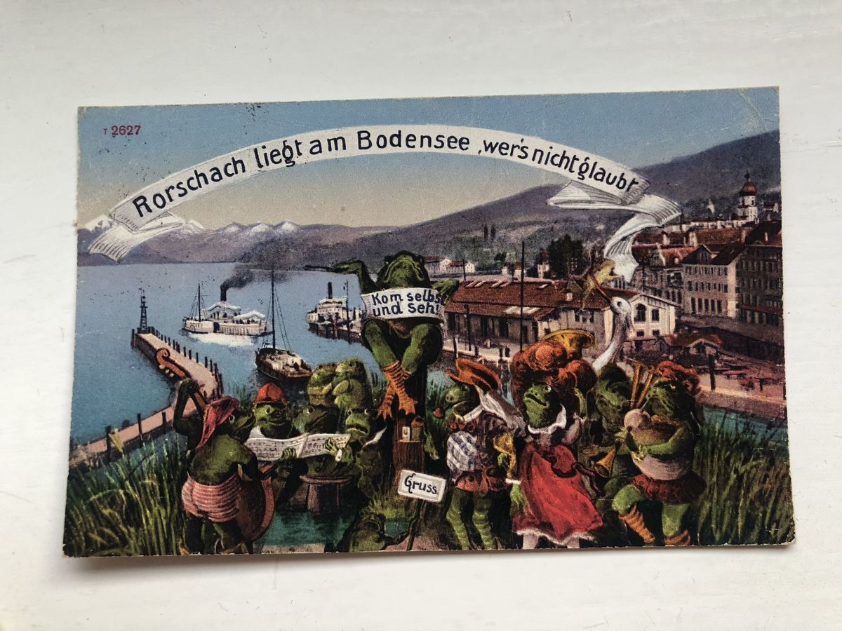 Ansichtskarten: RORSCHACH mit FRÖSCHEN +++ – Gebraucht aus Lufingen von Rac0