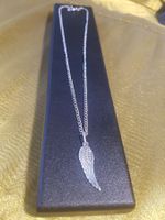 Schöne Kette mit Anhänger Engels Flügel silbrig NEU