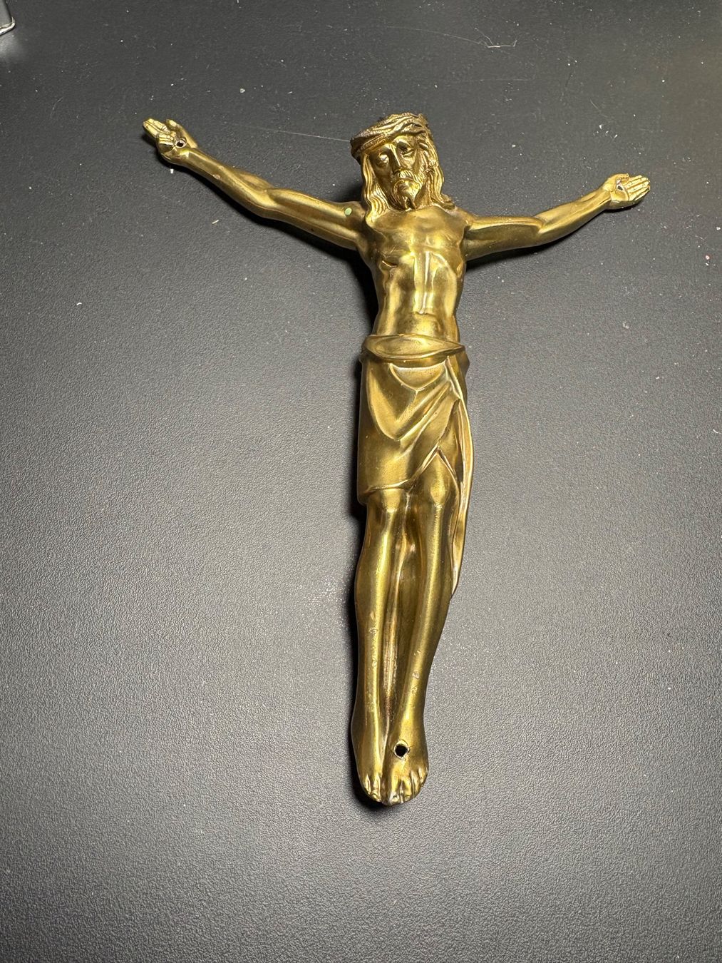 Statuette: Messing Figur 15 cm Lang – Usato da St. Peterzell venduto da verena40