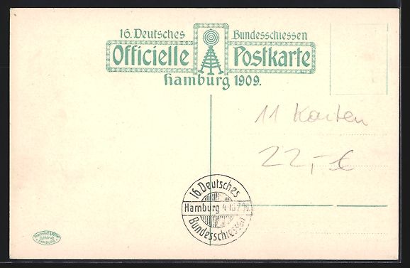 Bilder & Poster: Hamburg, 16. Deutsches Bundesschiessen 1 – Gebraucht aus Berlin von bartko-reher 1