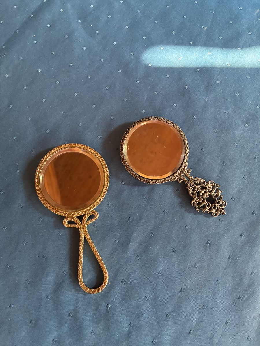 Miroirs: 2 antike Taschenspiegelein – D'occasion à Dornach par Rosengarten 5