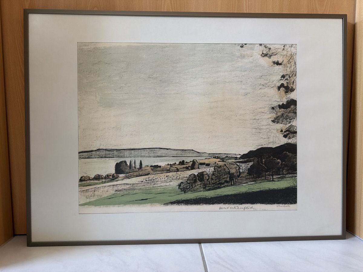Arts picturaux & lithographies: Victor Surbek, Farblithohrafie, signiert. – D'occasion à Biberist par Momo33 6