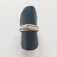 Vintage  925 Silber Ring mit Zirkonia, Grösse 15.9 mm.