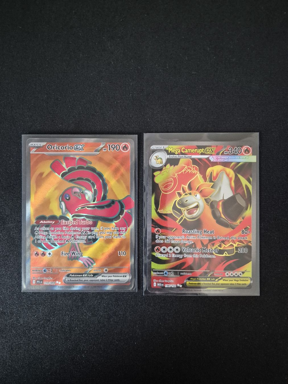 Pokémon Sammelbilder & Trading cards: Mega Camerupt EX and Oricorio EX – Neu (gemäss Beschreibung) aus Sementina von PokeLombre