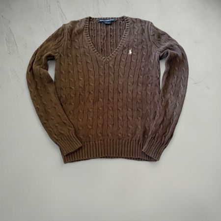 Damen Pullover braun Strick Grösse M Ralph Lauren
