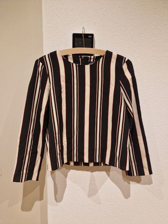 Zara Woman Bluse, gestreift, Gr. S