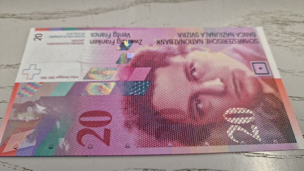 20 CHF Note - Schweizer Banknote Zwanziger 1994 (Neu und ...