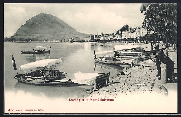 Ansichtskarten: AK Lugano, Le Monte San Salvatore – Gebraucht aus Berlin von bartko-reher