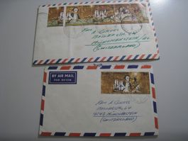 2 Briefumschläge Australien 1970 gestempelt gebraucht