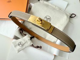Hermès Belt - Kelly, Color Etoupe, Gold Hardware - New!