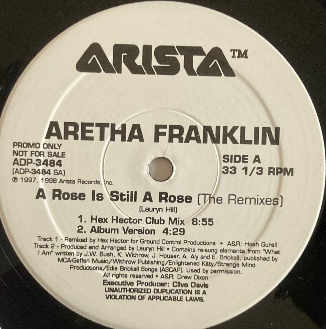 Dischi in vinile: ARETHA FRANKLIN - A ROSE IS STILL A ROSE – Usato da Poliez-Pittet venduto da Newtown-Records 2
