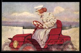 Raphael Kirchner: Dame fährt im roten A