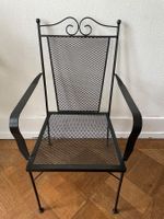 Gartenstühle aus Metall, Gartensessel schwarz 4 Stück (2/2)