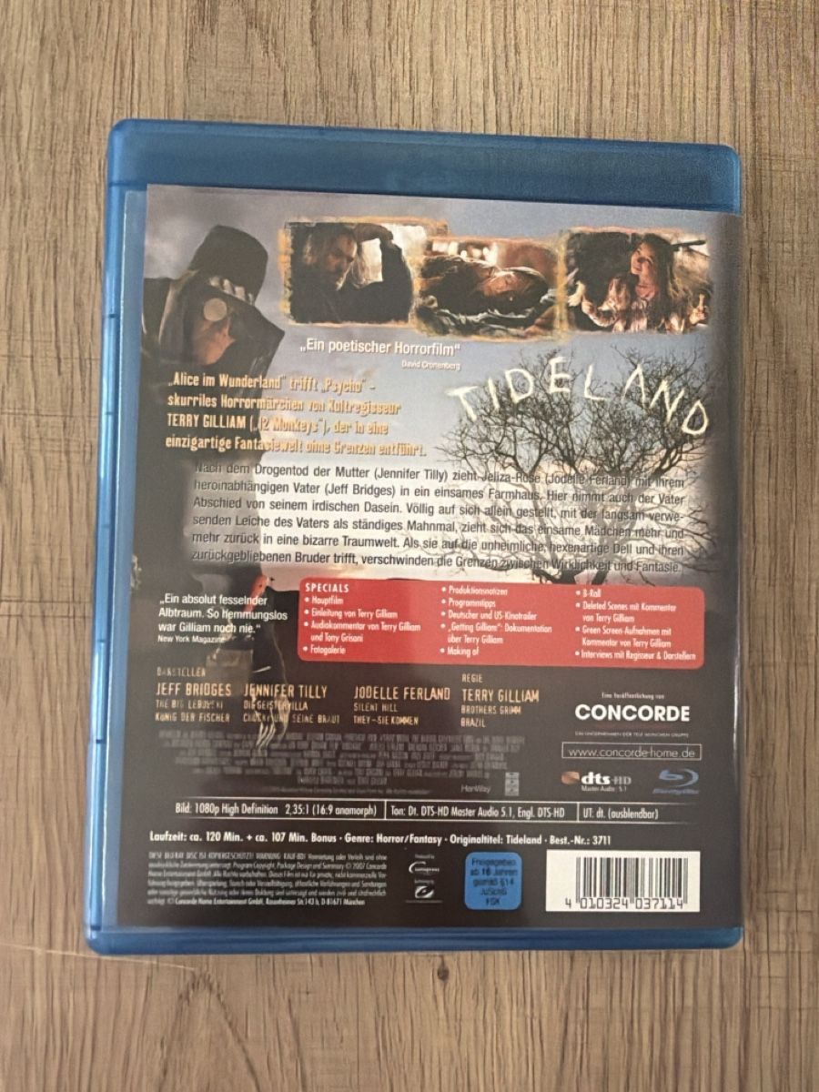 Tous les DVDs: Tideland (2005) BluRay – D'occasion à Hagendorn par masterchieff 1