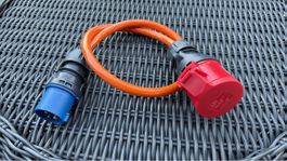 Premium adapter 16A CEE from 3-pin to 5-pin | 16A | 1 phase 