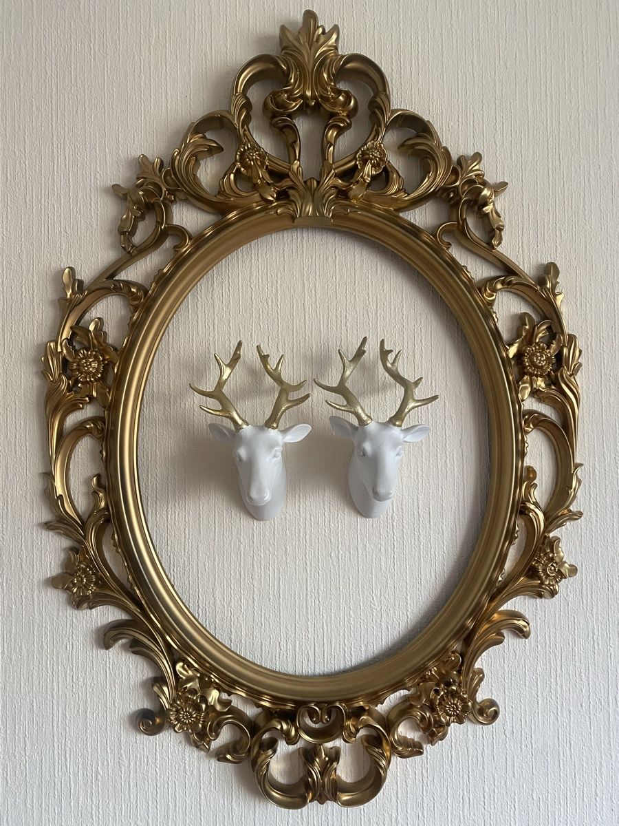 Maisons du monde Tutte le decorazioni: Ensemble décoratif, duo têtes de cerf avec cadre – Usato da Bussigny venduto da cac_q2c6