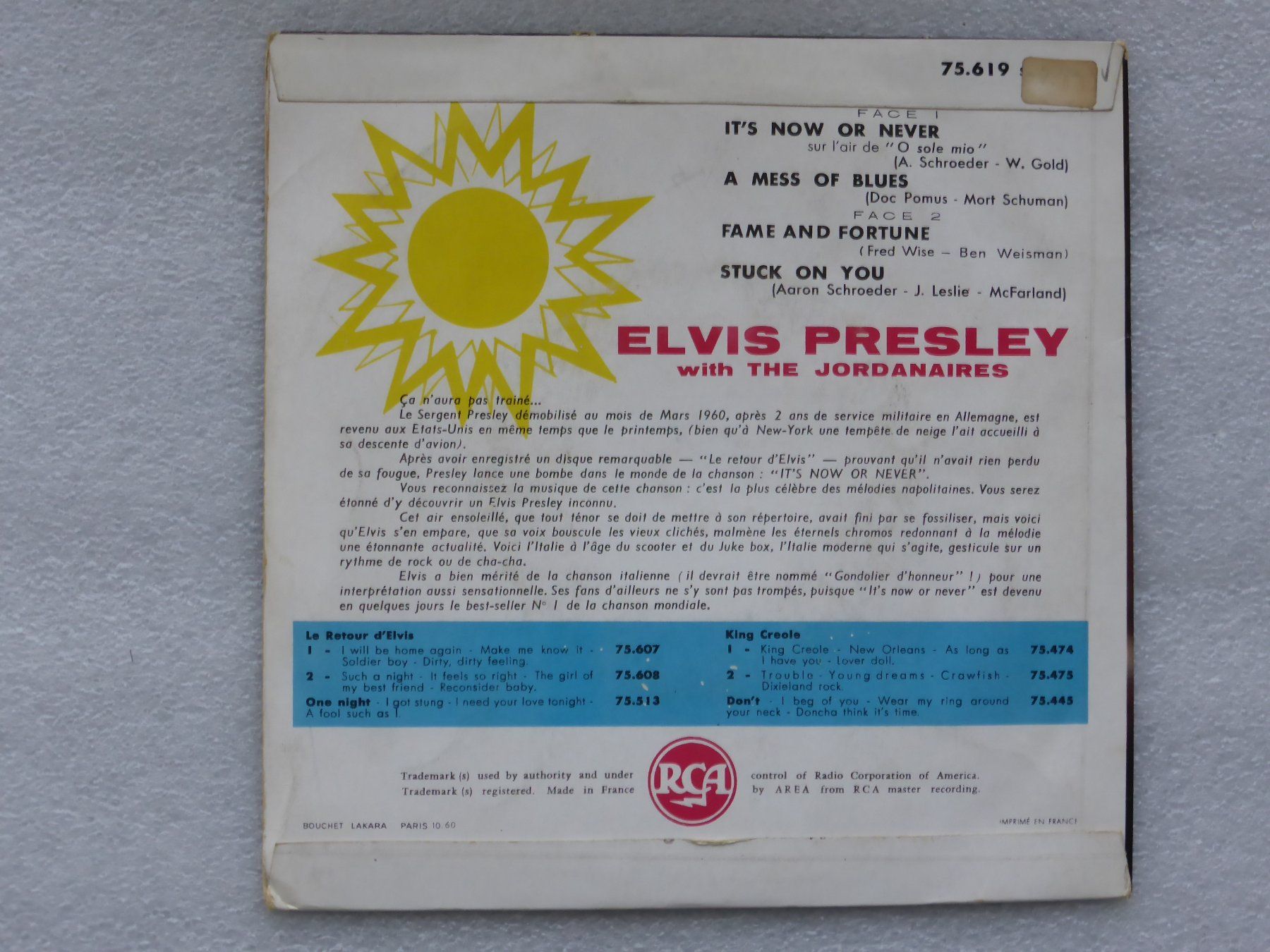 Dischi in vinile: Vinyl Single   EP  ELVIS PRESLEY – Usato da Küssnacht am Rigi venduto da Mondkinder 3