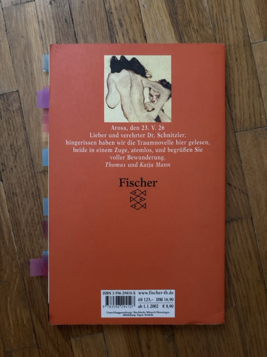 Livres: Arthur Schnitzler Traumnovelle book good condition – Défectueux à Le Grand-Saconnex par mar_wby6 1