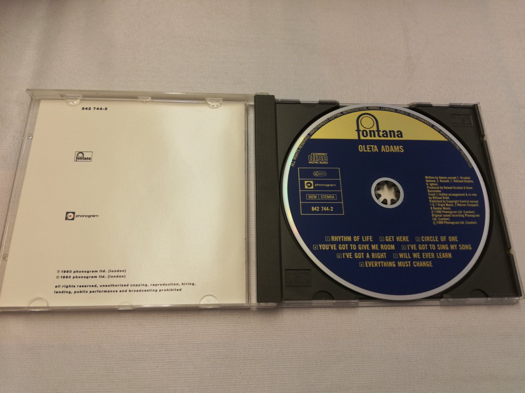 CD: OLETA ADAMS - CIRCLE OF ONE – Usato da Bern venduto da Vinylsound.ch 2