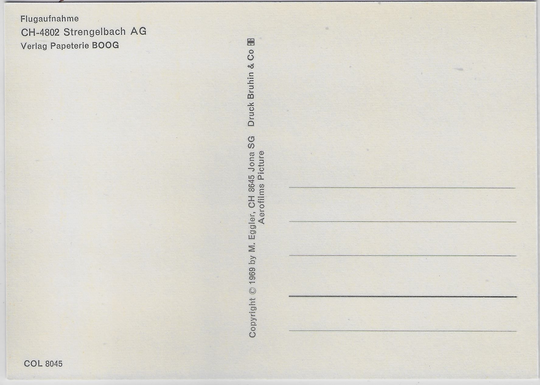 Ansichtskarten: Flugaufnahme Strengelbach AG – Antik aus Ettingen von Kartenplanet 1