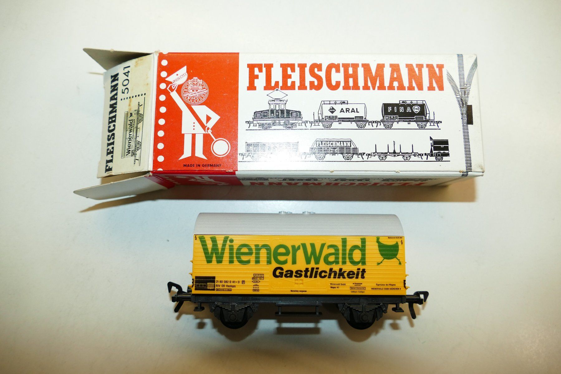 Fleischmann Modellini di ferrovie: Fleischmann H0: DB Güterwagen Wienerwald – Nuovo e nell'imballaggio originale da Niederhasli venduto da rail-duerst