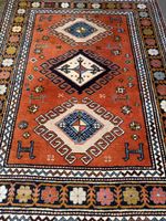 Orientteppich handgeknüpft rot Grösse 148x117 cm guter Zusta