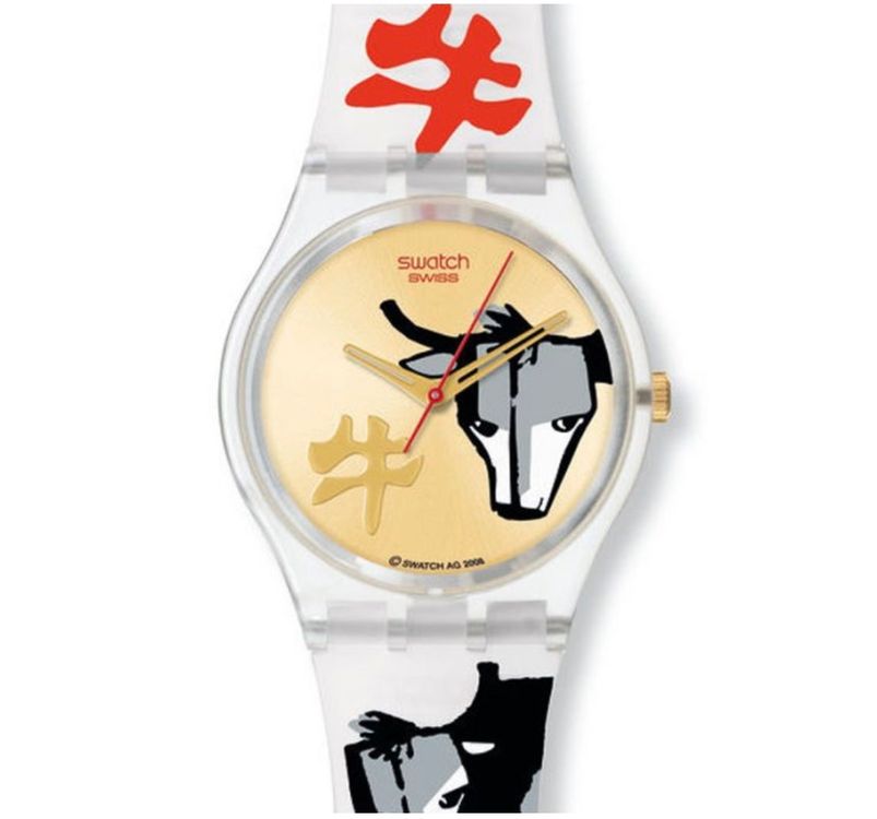 Maxi Swatch CHICCIRICHI GR112 （Swatch Sammlerstück BULLS ON