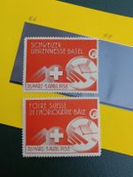 Zwei Litho Werbe Vignetten Schweizer Uhren Messe Basel 1938
