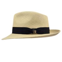 Original Panama Praga Natural mit schwarzem Band!  L 57/58cm