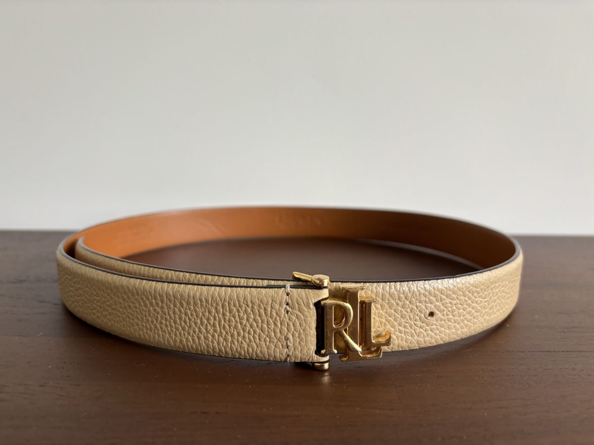 Ralph Lauren Cinture: Ralph Lauren Leather belt | Gürtel  beige – Usato da Zürich venduto da cha_jz8q
