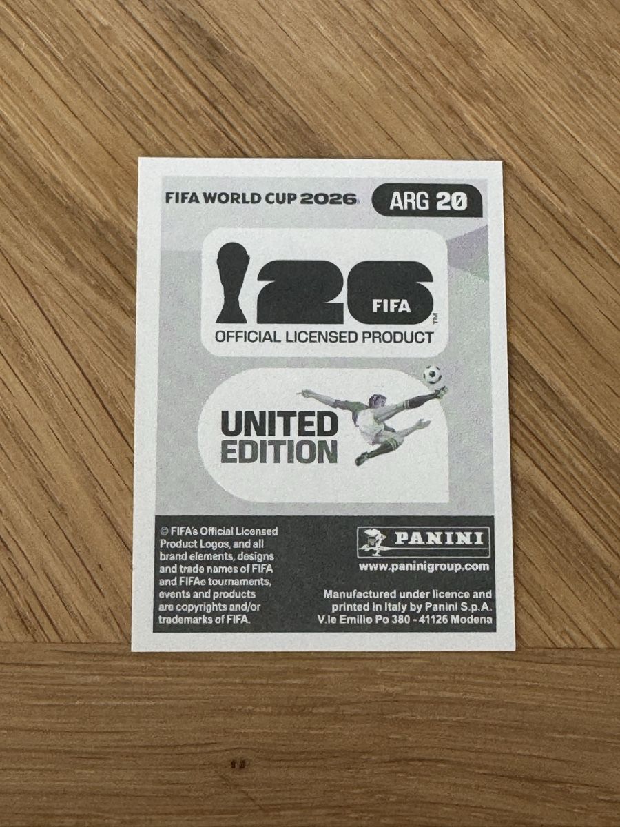 Panini Carte collezionabili: Panini 2026 ARG 20 – Nuovo (secondo la descrizione) da Grand-Lancy venduto da cyr_n5ky 1