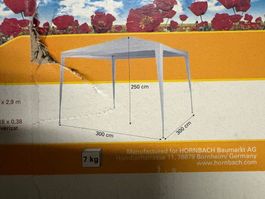 Pavillon/Gartenzelt/Partyzelt 3x3m weiss letzte Chance!!!