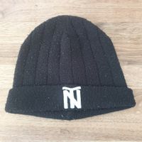 Schwarze Winter Mütze mit NY-Logo, warm für kalte Tage!