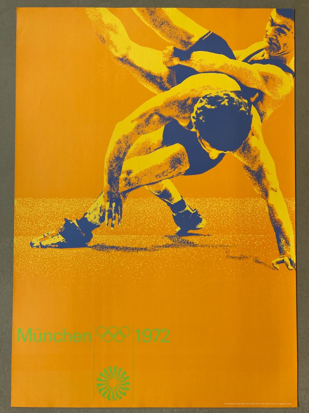 Foto & Immagini: Plakat Poster A0 Format Olympia München 1972 Ringen – Usato da Zürich venduto da einszweidrei4