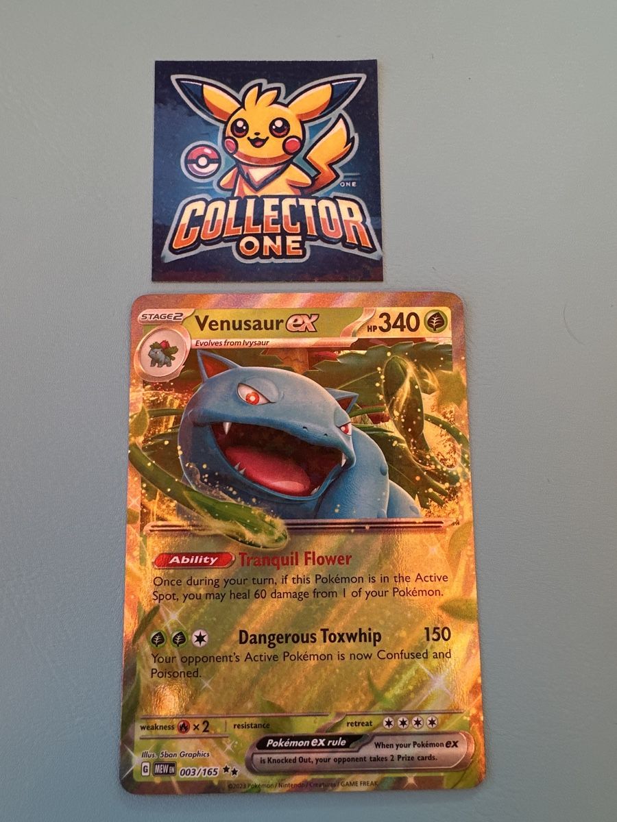 Pokémon Carte collezionabili: Pokemon Venusaur EX 151 Mew Top Bisaflor – Nuovo (secondo la descrizione) da Lommiswil venduto da CollectorOne