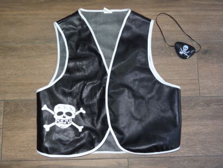 Gilet de pirate avec cache-œil enfant.