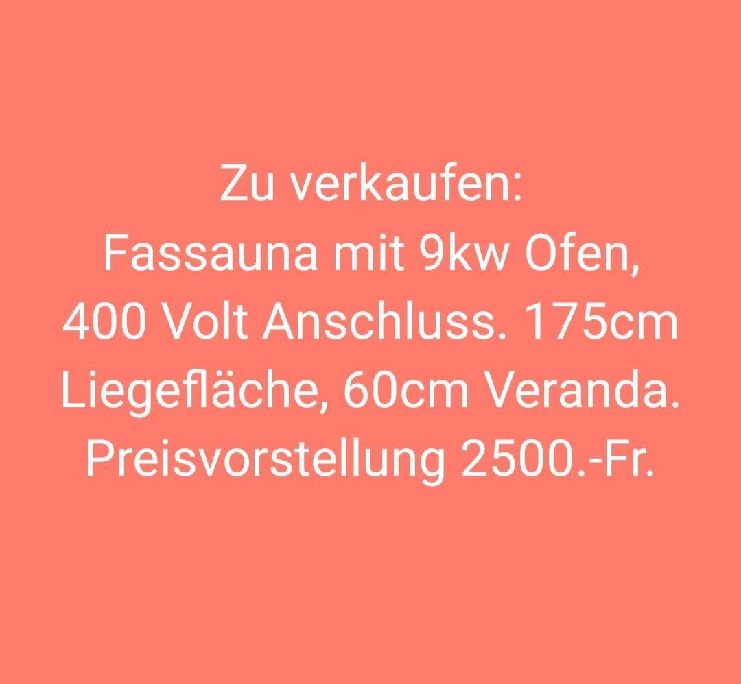 Sauna & Accessori: Fasssauna mit 9kW Ofen – Usato da Meiringen venduto da MarcoSee 3