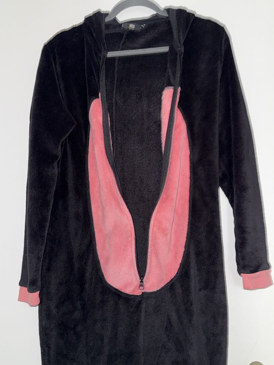 Negligees & Pigiami: Schwarz/Pink Katzen-Kuscheloverall – Nuovo (secondo la descrizione) da Schlieren venduto da kle_dis 3