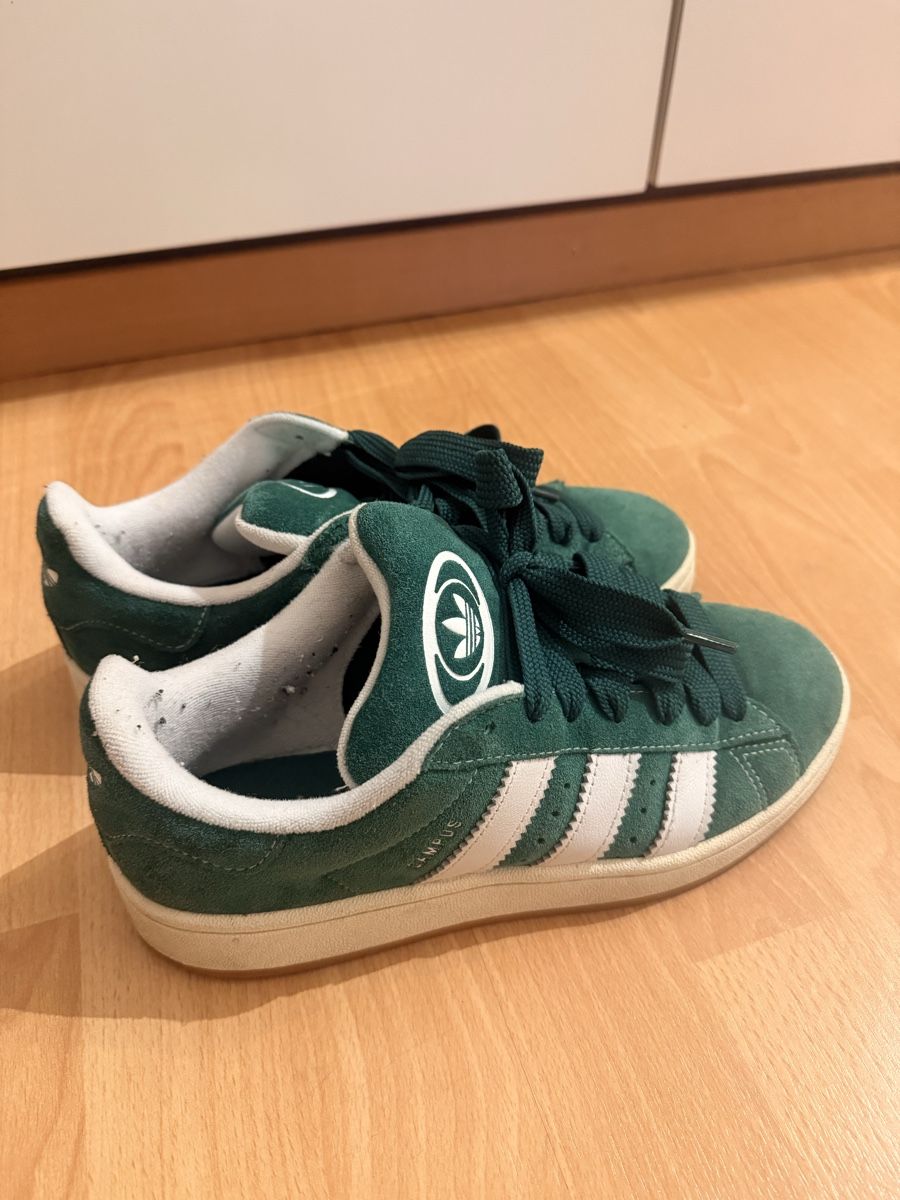Herrenschuhe: Adidas Campus Sneaker, Grün, Grösse 40 – Neu (gemäss Beschreibung) aus Chur von Pedro.Giesteira