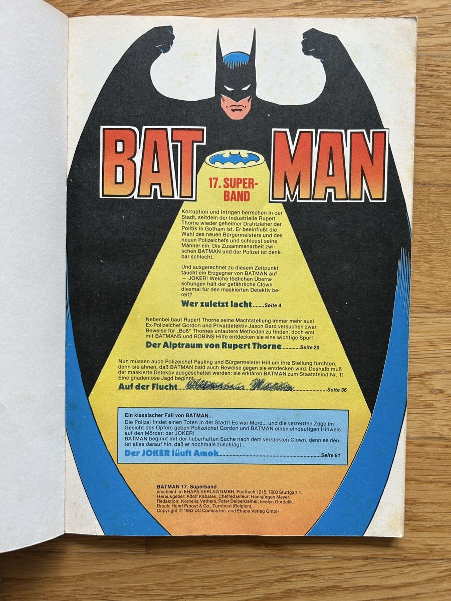 Comics: Batman Superband 17 – Gebraucht aus Urtenen-Schönbühl von chriswaddle 1