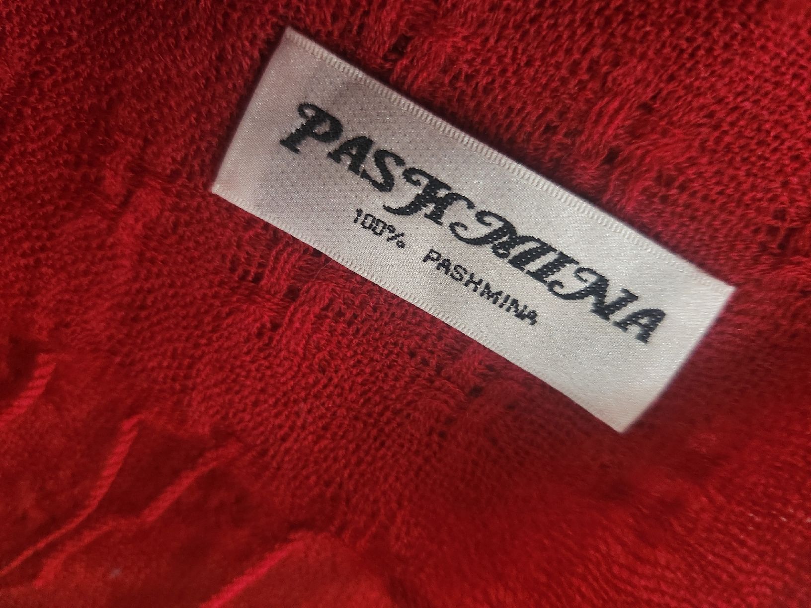 Foulards, Tücher & Schals: Écharpe Pashmina rouge, 100% pashmina – Gebraucht aus Niedergösgen von Eva2410 6