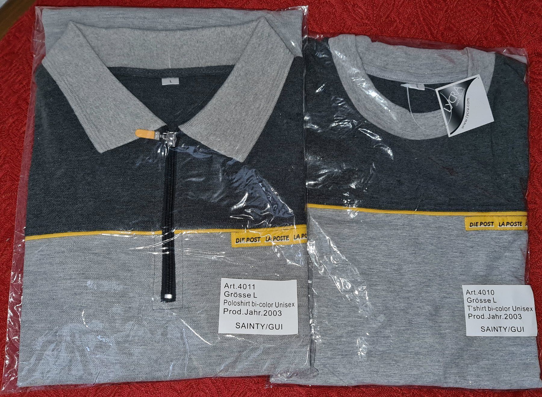 T-Shirts: T-shirt + Poloshirt /  La Poste – Neu und originalverpackt aus Cortaillod von signep