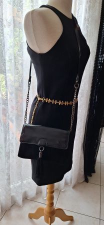 Petit sac noir en cuir