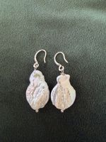 Ohrringe mit Barockperlen silber neu - Handgemacht