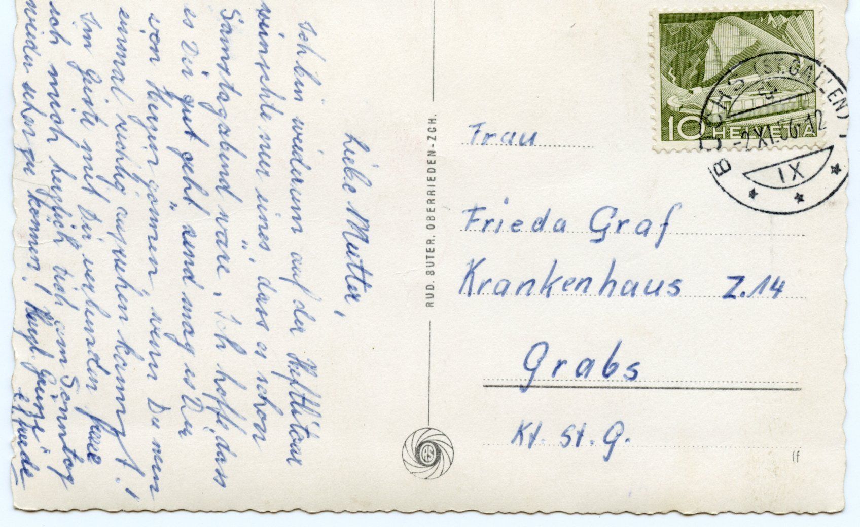 Cartes postales: AK Buchs Bahnhofstrasse – D'occasion à Ruggell par spalkur42 1