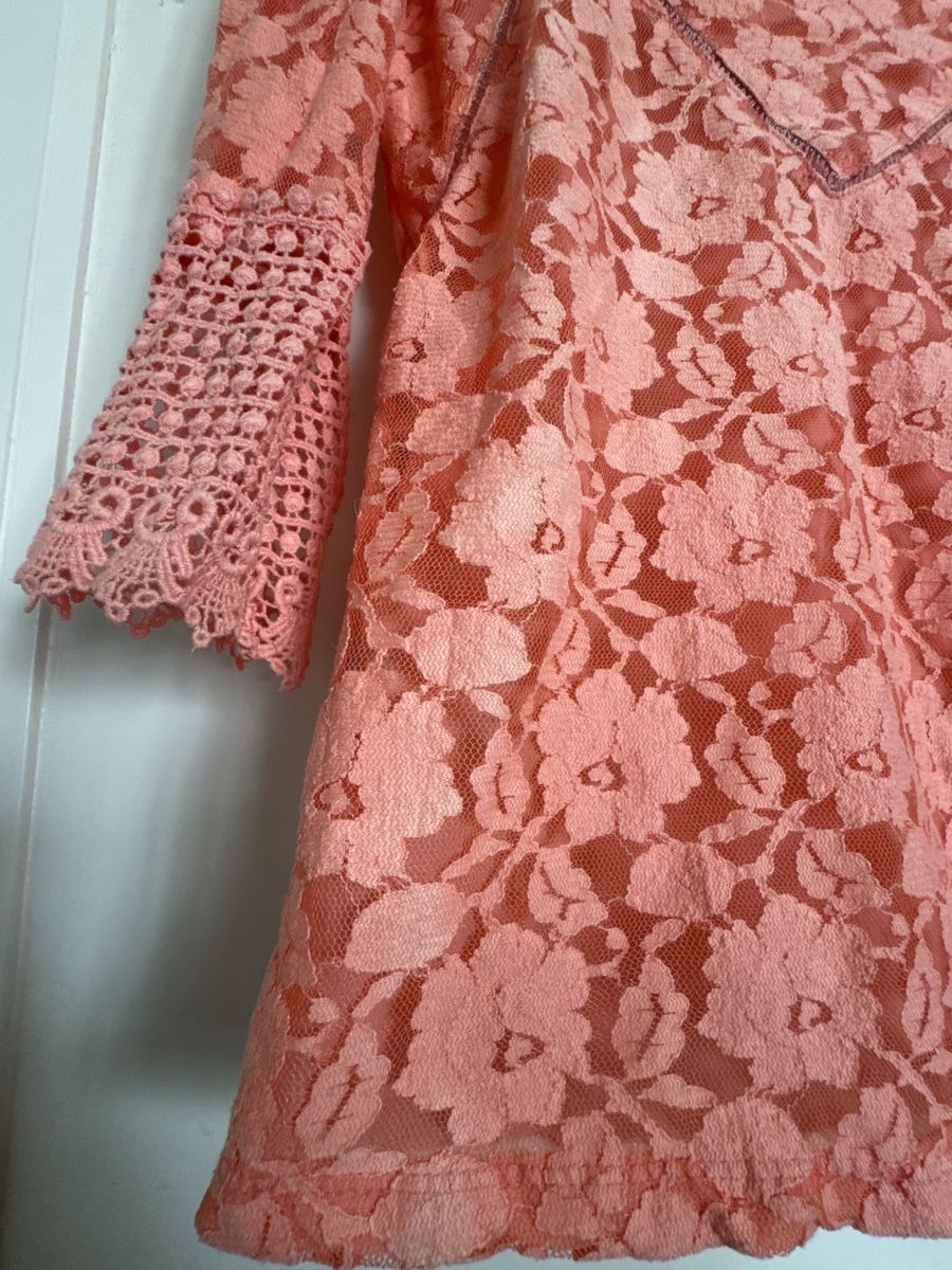 Mango Camicette: Mango Orange Lace Blouse - Excellent Condition – Usato da Zürich venduto da olalinda 5