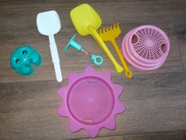 Jouets de plage ensemble en plastique coloré