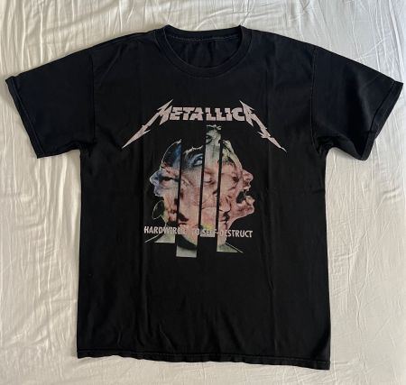 Metallica T-Shirt Hardwired To Self-Destruct Large Vintage